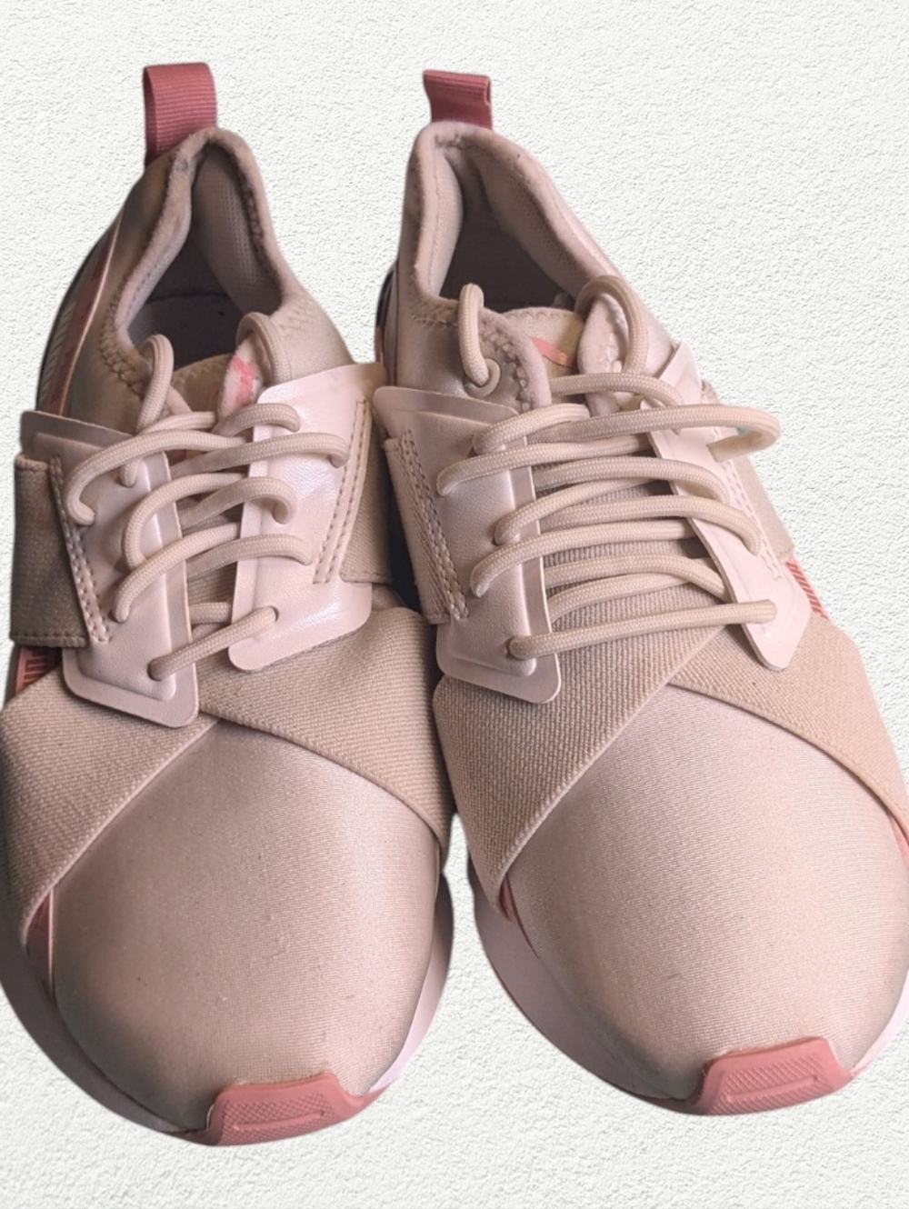 Women's Puma Muse X-2 Metallic Pastel Parchment/Rose Gold Sneaker